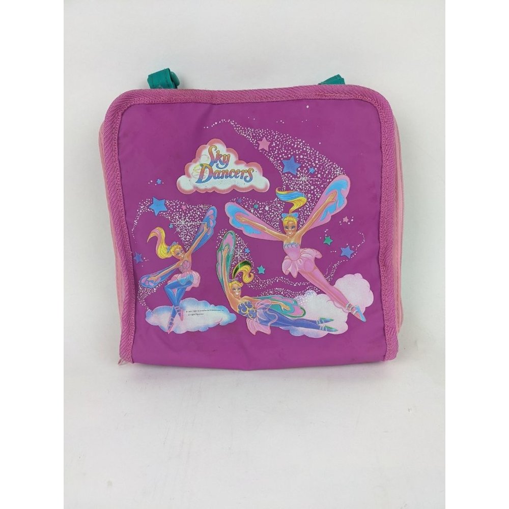 Vintage Sky Dancers 1995 Lunchbox Rare Pink Tote Small School Bag Abrams/Gentile